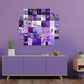 50 PCS Purple Elements Wall Stickers Collage Kit