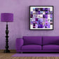 50 PCS Purple Elements Wall Stickers Collage Kit
