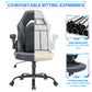 JHK Ergonomic PU Leather Gaming Office Chair with Flip-up Armrests