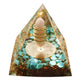 Energy Pyramid Orgonite with Amethyst Crystal for Healing and Meditation