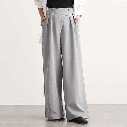 Korean Style High Waist Wide Leg Pants for Women