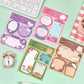 1-Piece Cartoon Animal Adhesive Memo Pad
