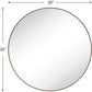 36-Inch Brushed Nickel Round Wall Mirror