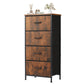 JHK 4-Layer Fabric Living Room Storage Cabinet with Steel Frame