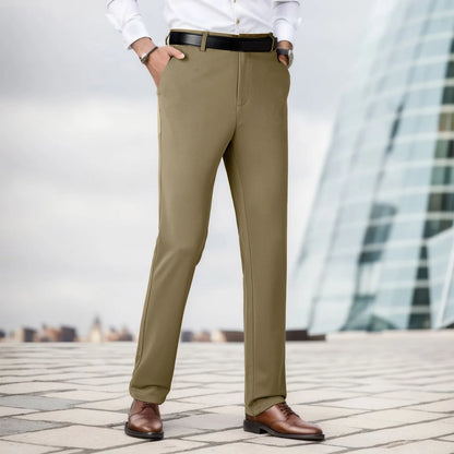 Business Men Classic Elastic Waist Dress Trousers