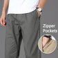 Mens Casual Pants With Zipper Pockets Cotton High Quality Utility Pants