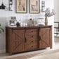 Farmhouse Sideboard Buffet Cabinet with Sliding Barn Doors