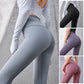 Ribbed Yoga Pants High Waisted Gym Leggings Sport Women Fitness Seamless Female Legging Tummy Control