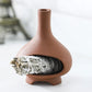 Ceramic Palo Santo Holder Ornament Sage Burner Incense Holder for Desk Office Fountain Yoga Meditation Living Room Home Decor