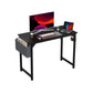JHK Modern Computer Desk with Side Bag & Headphone Hook