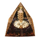Energy Pyramid Orgonite with Amethyst Crystal for Healing and Meditation