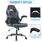 JHK Ergonomic PU Leather Gaming Office Chair with Flip-up Armrests