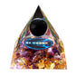 Energy Pyramid Orgonite with Amethyst Crystal for Healing and Meditation