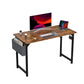 JHK Modern Computer Desk with Side Bag & Headphone Hook
