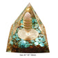 Energy Pyramid Orgonite with Amethyst Crystal for Healing and Meditation