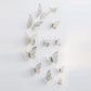JJYY 12Pcs 3D Hollow Butterfly Wall Stickers