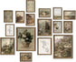 Sage Green Framed Wall Art - 16 PCS Set
