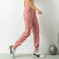 Fabric Drawstring Running Sport Joggers Women Quick Dry Athletic Gym Fitness Sweatpants with Side Pockets Leisure Exercise Pants