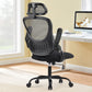 JHK Mesh Ergonomic Office Chair with Flip-up Arms & Adjustable Headrest