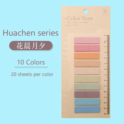6 Series Color Self Adhesive Memo Pad Sticky Notes