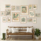 Sage Green Framed Wall Art - 16 PCS Set