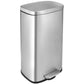Step Trash Can - Stainless Steel Garbage Bin with Soft-Close & Removable Inner Bucket