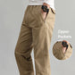 Mens Casual Pants With Zipper Pockets Cotton High Quality Utility Pants