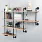 4-Tier Industrial  Desk and Pipe Shelving