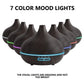 550ml Wood Color USB Aroma Diffuser – Essential Oil Diffuser with 7 LED Colors; Remote Control