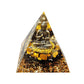 Energy Pyramid Orgonite with Amethyst Crystal for Healing and Meditation