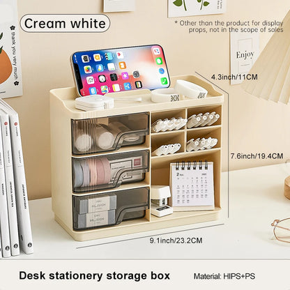 Multi-layer Drawer Type Household Storage , Office Transparent Large Capacity