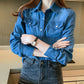 Fashion Slim Fit Denim Shirt for Women
