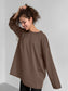 Hirsionsan Basic O-neck 100% Cotton T Shirt Women Loose Oversized Pullover