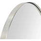 36-Inch Brushed Nickel Round Wall Mirror