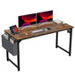 JHK Modern Computer Desk with Side Bag & Headphone Hook