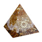 Energy Pyramid Orgonite with Amethyst Crystal for Healing and Meditation