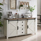 Farmhouse Sideboard Buffet Cabinet with Sliding Barn Doors