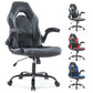 JHK Ergonomic PU Leather Gaming Office Chair with Flip-up Armrests