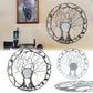 Tree of Life Metal Wall Art - 9.8 Inch Rustic Sculpture