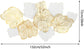 3D Gold Flower Metal Wall Art