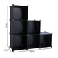Cube Storage 6-Cube Closet Organizer – Black