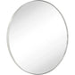 36-Inch Brushed Nickel Round Wall Mirror
